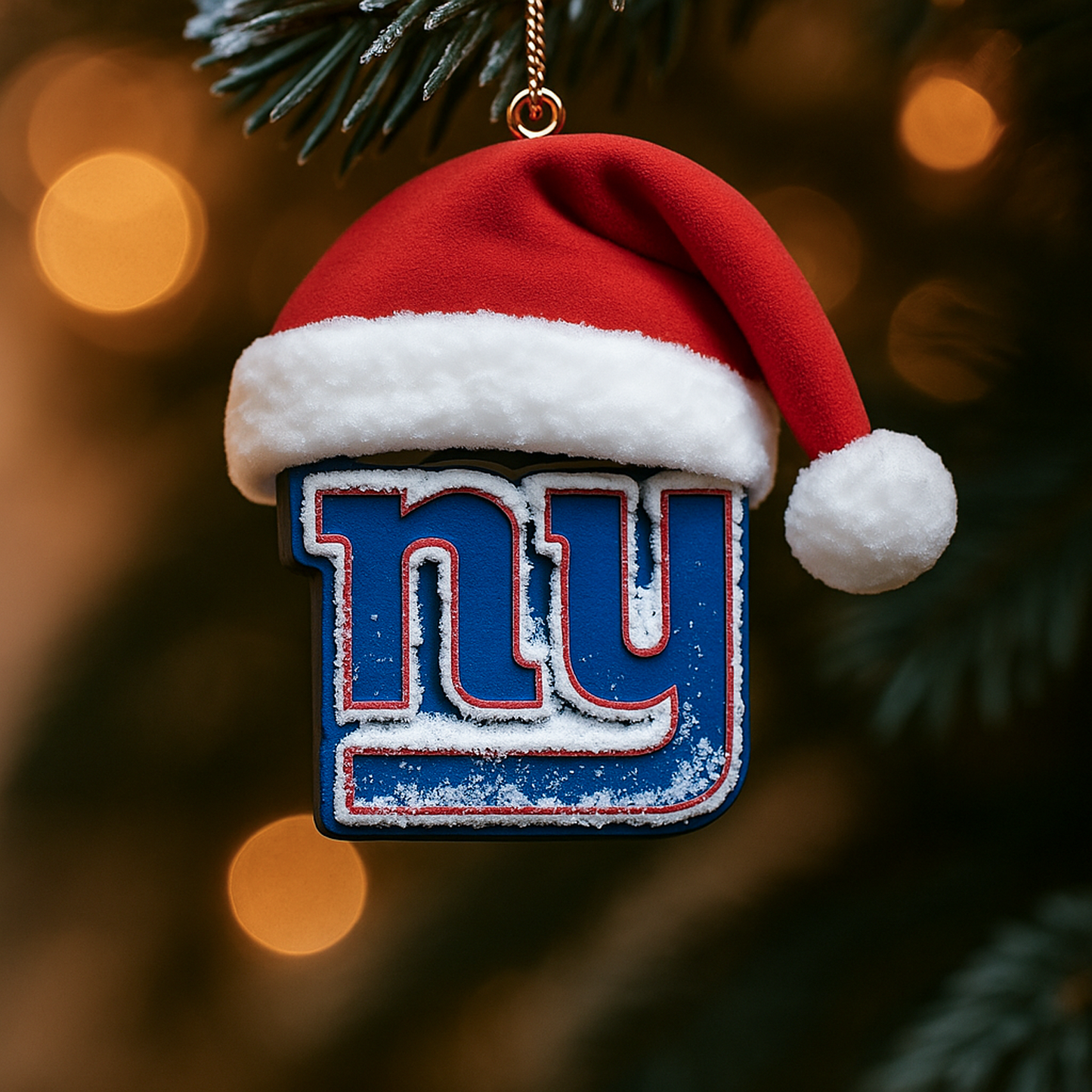 NYG x NFL Santa Hat Christmas Ornament 0811 DatND DVT