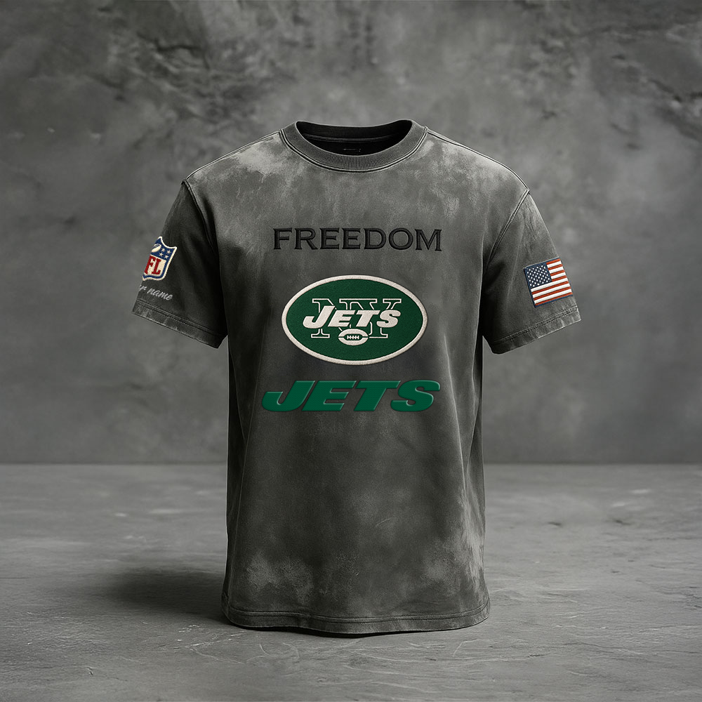 NYJ Premium NFL The Freedom Washed Tee DatND DVT