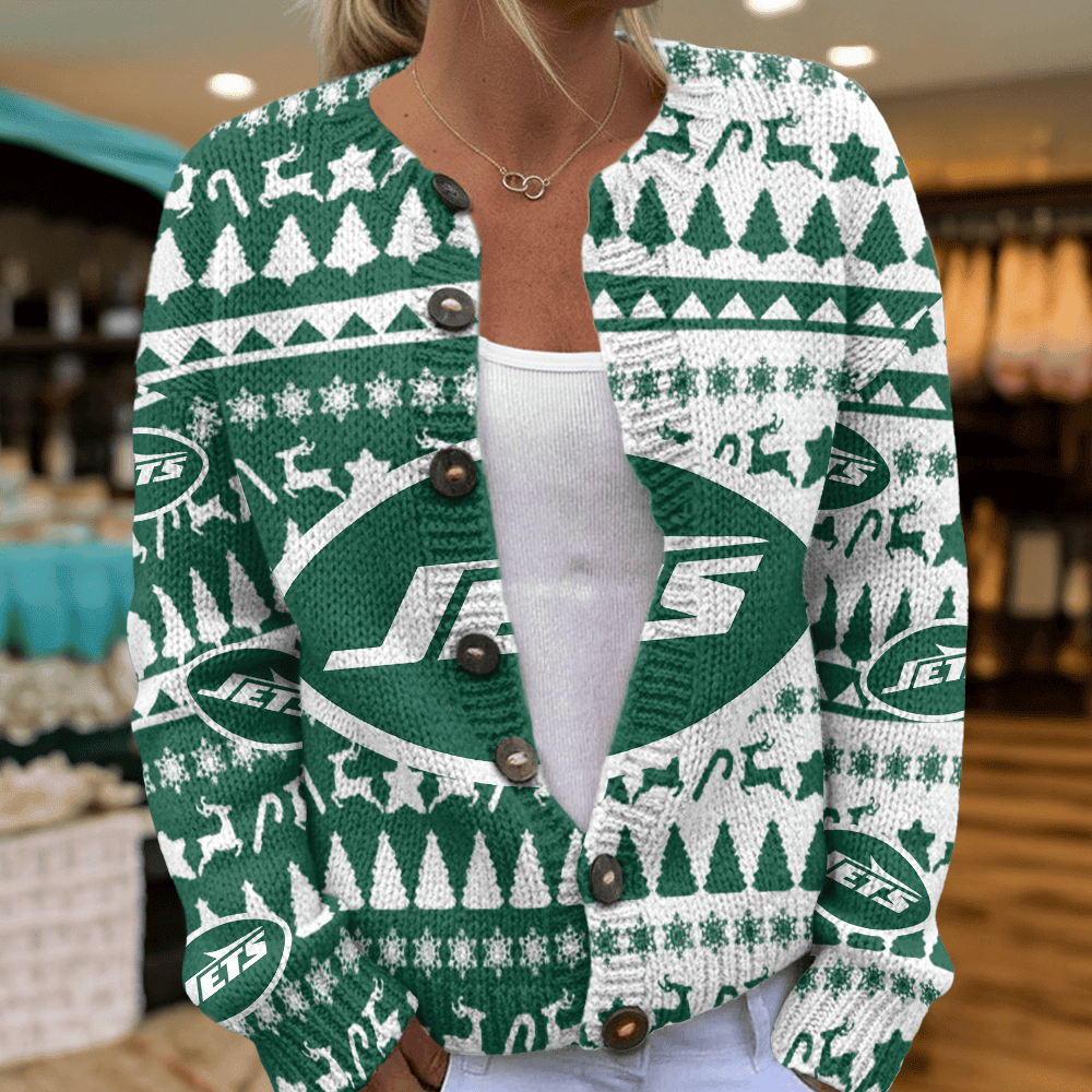 NYJ x NFL Cardigan Sweatshirt With Button V2 DatND DVT