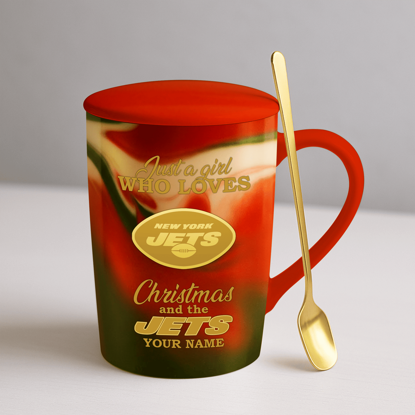 NYJ x NFL Christmas Ceramic Cup DATND TANTD