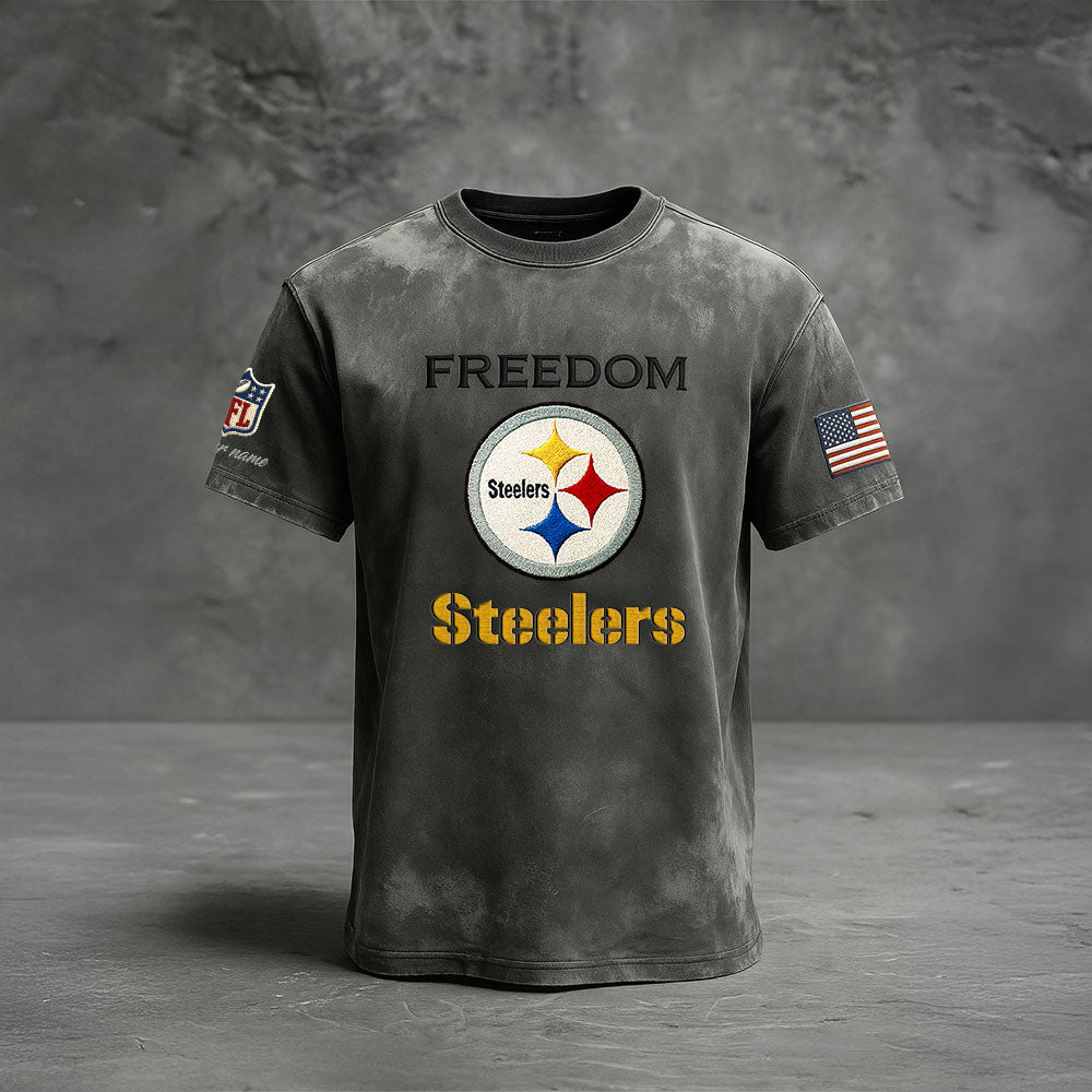PIT Premium NFL The Freedom Washed Tee DatND DVT