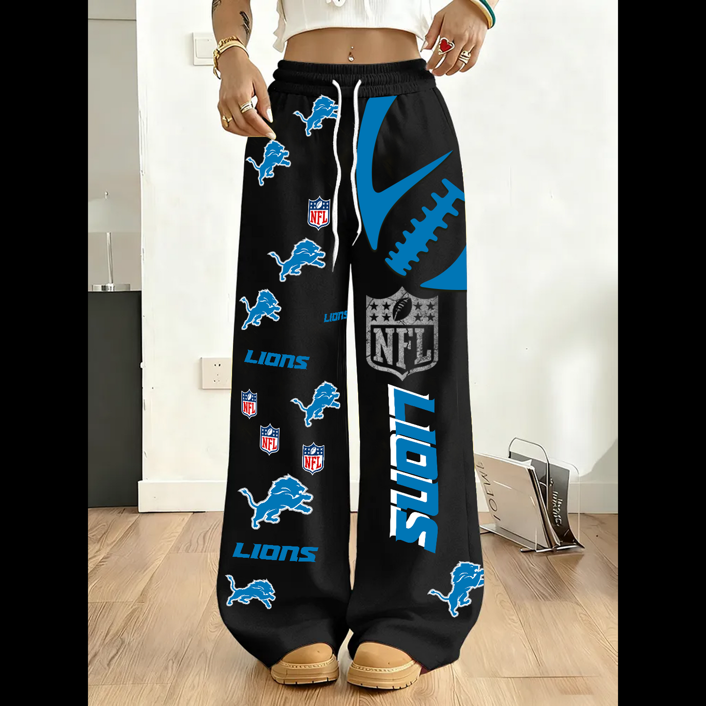 PREMIUM NFL X DET 3D Casual Graphic Sweatpants NDT TDT
