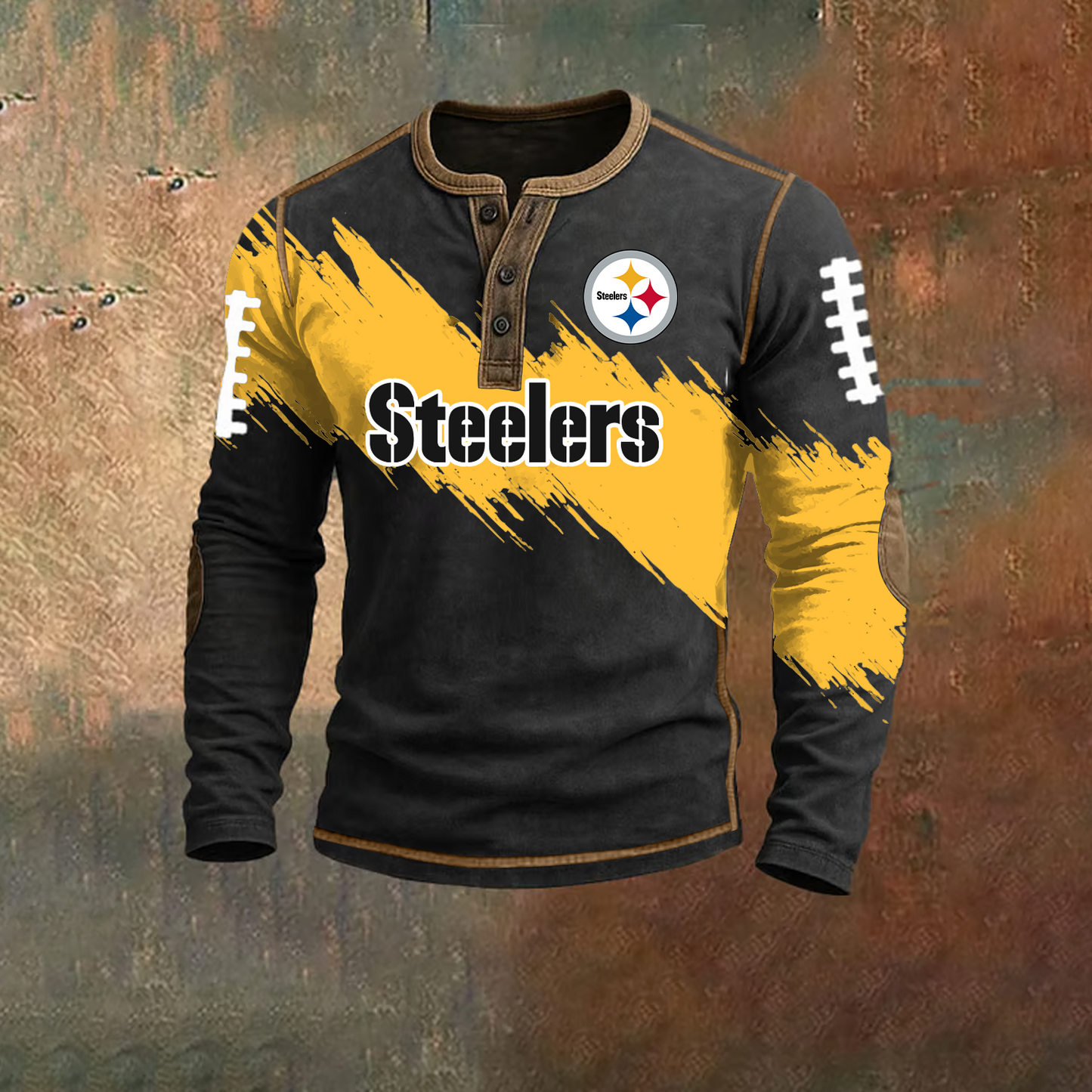 PREMIUM NFL X PIT HENLEY LONG SLEEVE OUTFIT SHIRT NDT TDT