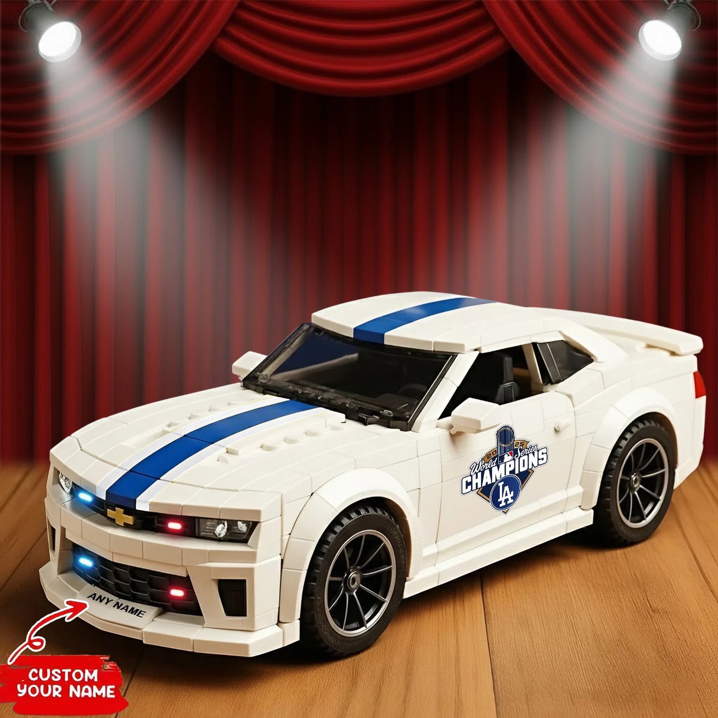 PREMIUM MLB x LAD Ÿ?? National League Champions 2025 LED LIGHT Team Camaro Z28 NDT NHM 051125