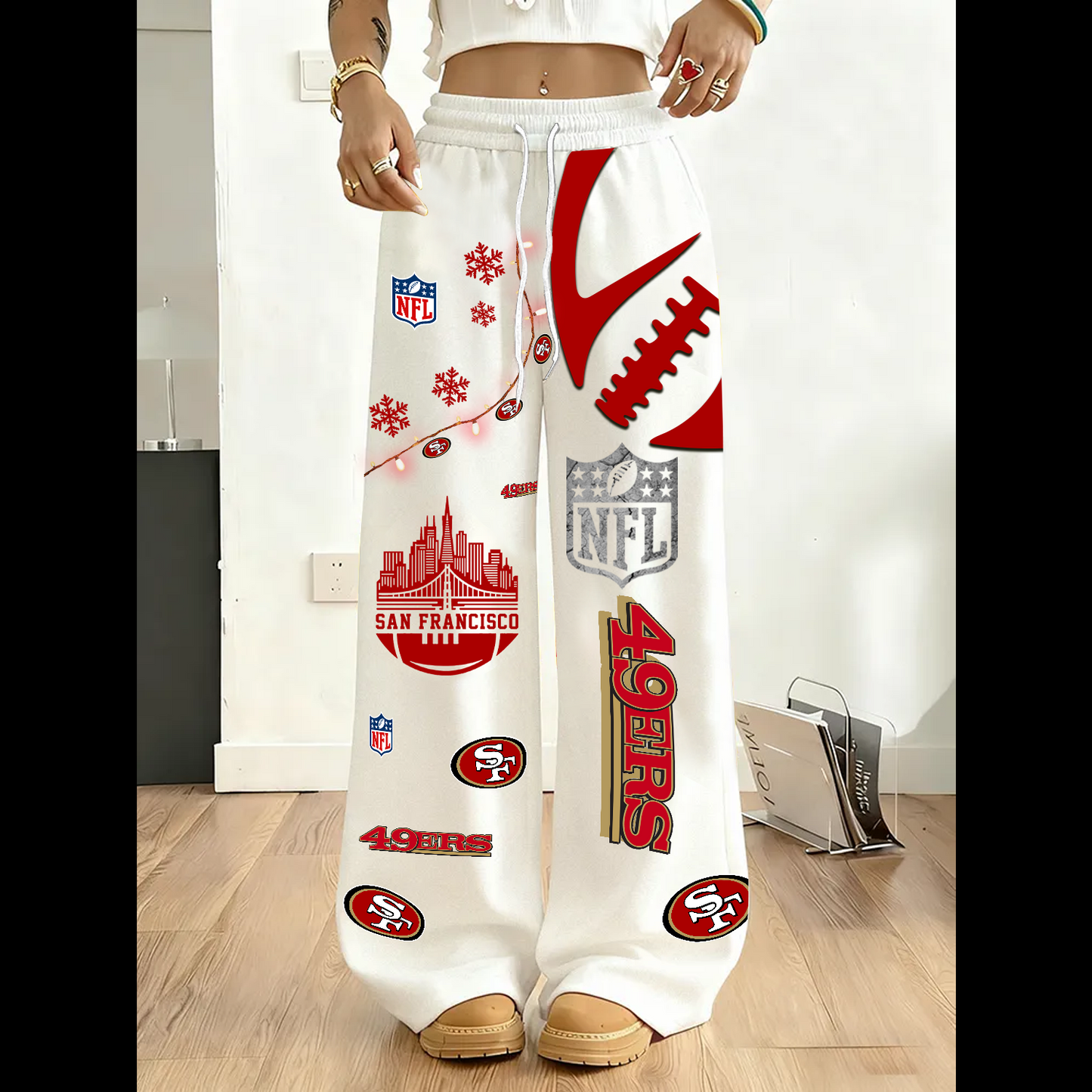 PREMIUM NFL X SF 3D Casual Graphic Sweatpants V3 NDT TDT 101125