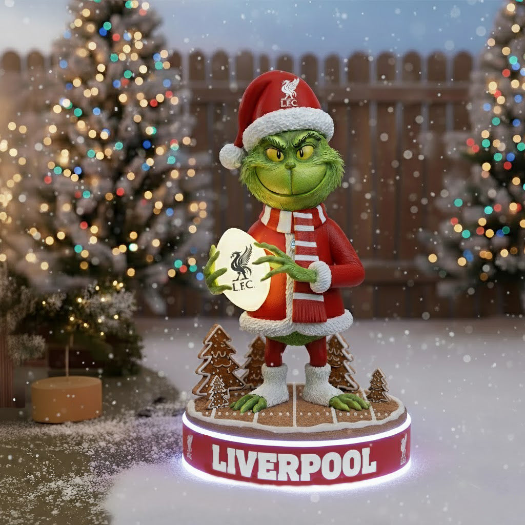PREMIUM EPL X LIV Holiday Spirit Collectible Grinch Statue led light NDT NHM 101125