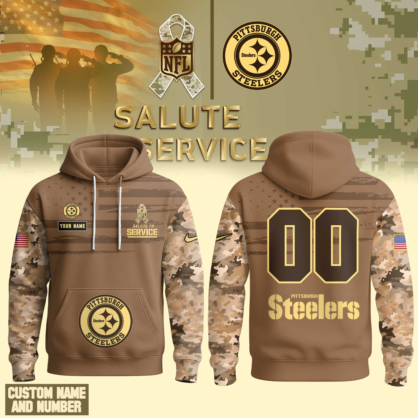 PS Premium NFL Salute To Service Hoodie DDT NTL