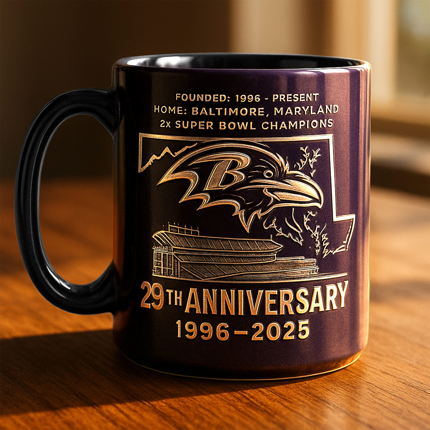 Premium NFL BAL The Anniversary Mug V1 NMD TTV
