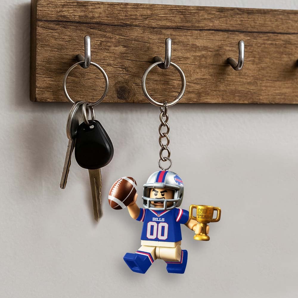 Premium NFL BUF Lego No. 1 Key Chain V1 NMD NHM
