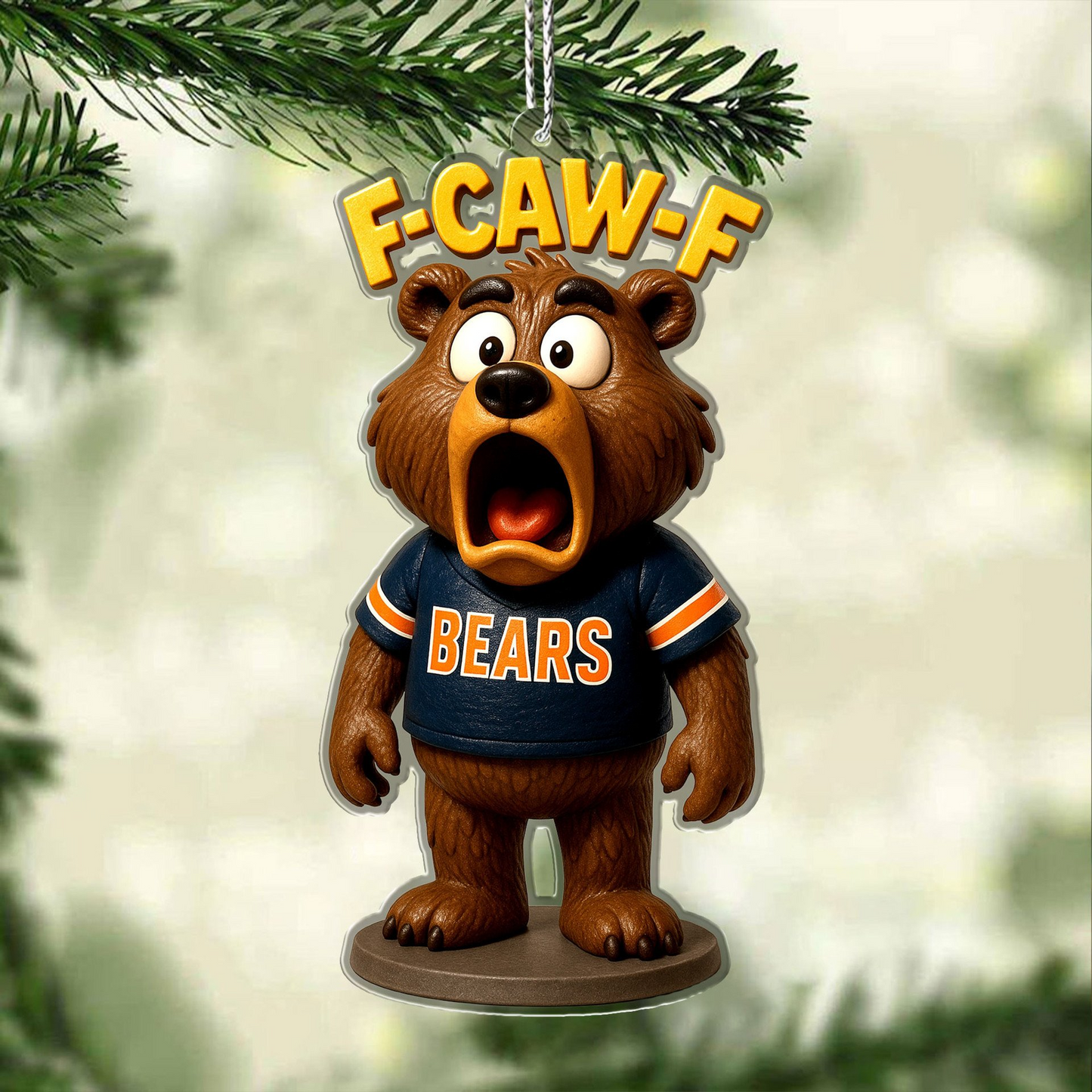 Premium NFL CHI Chrismast Ornament V4 NMD TTV