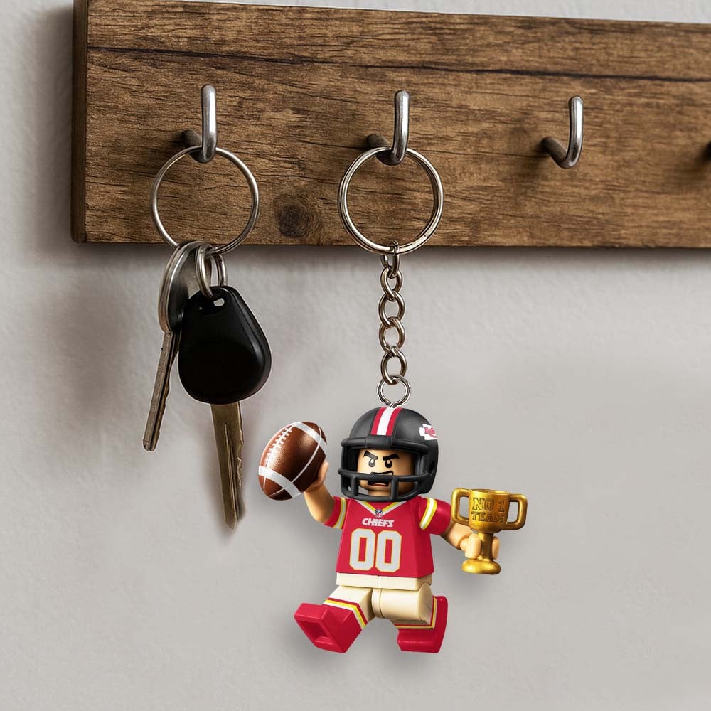 Premium NFL KC Lego No. 1 Key Chain V1 NMD NHM