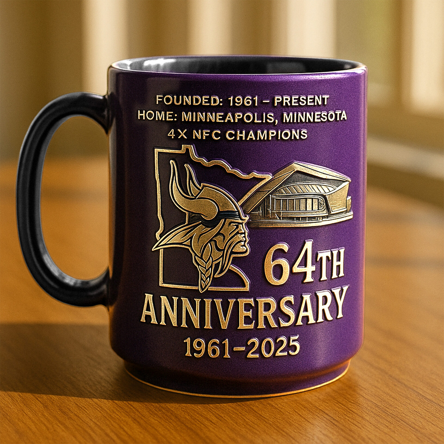 Premium NFL MIN The Anniversary Mug V1 NMD TTV