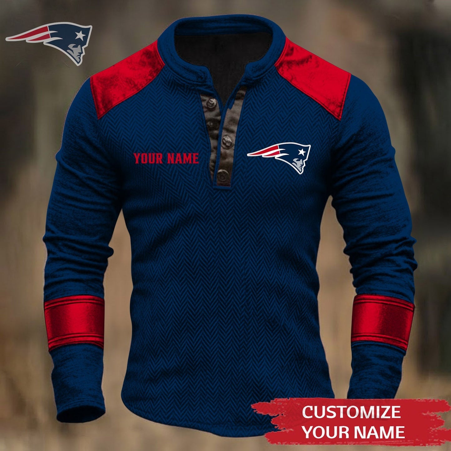 Premium NFL NE Button Down Jacket V1 NMD NHM