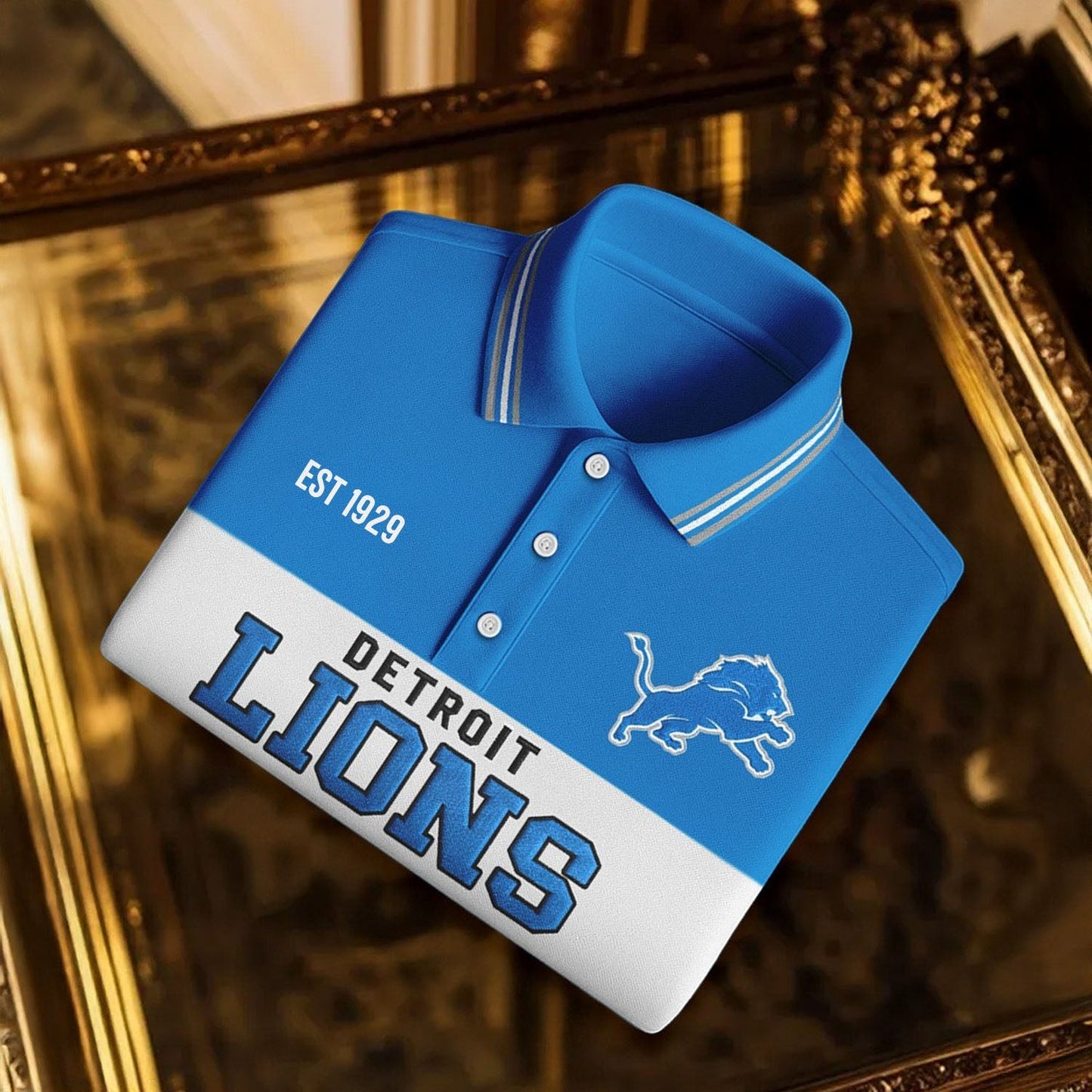 Premium NFL X DET ClassicPolo Shirt NDT NHM