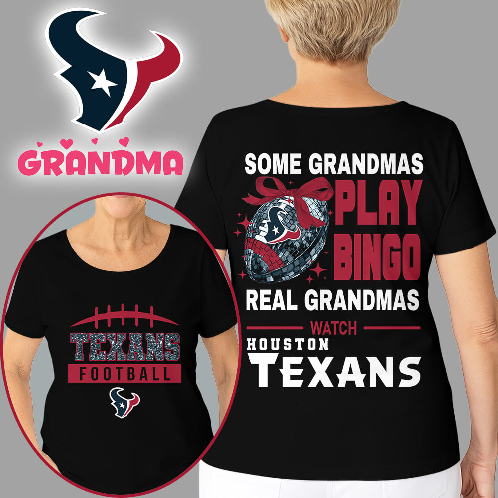 Premium NFL X HOU Football Grandmas Fan 3D SHIRT NDT NHM