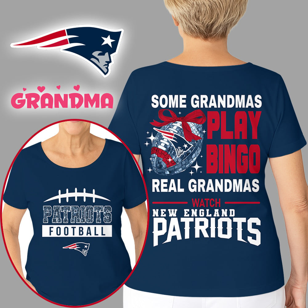 Premium NFL X NE Football Grandmas Fan 3D SHIRT NDT NHM