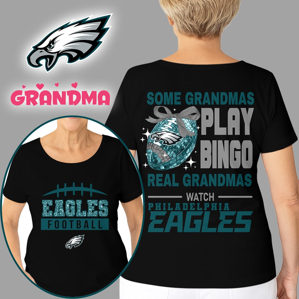 Premium NFL X PHI Football Grandmas Fan 3D SHIRT NDT NHM