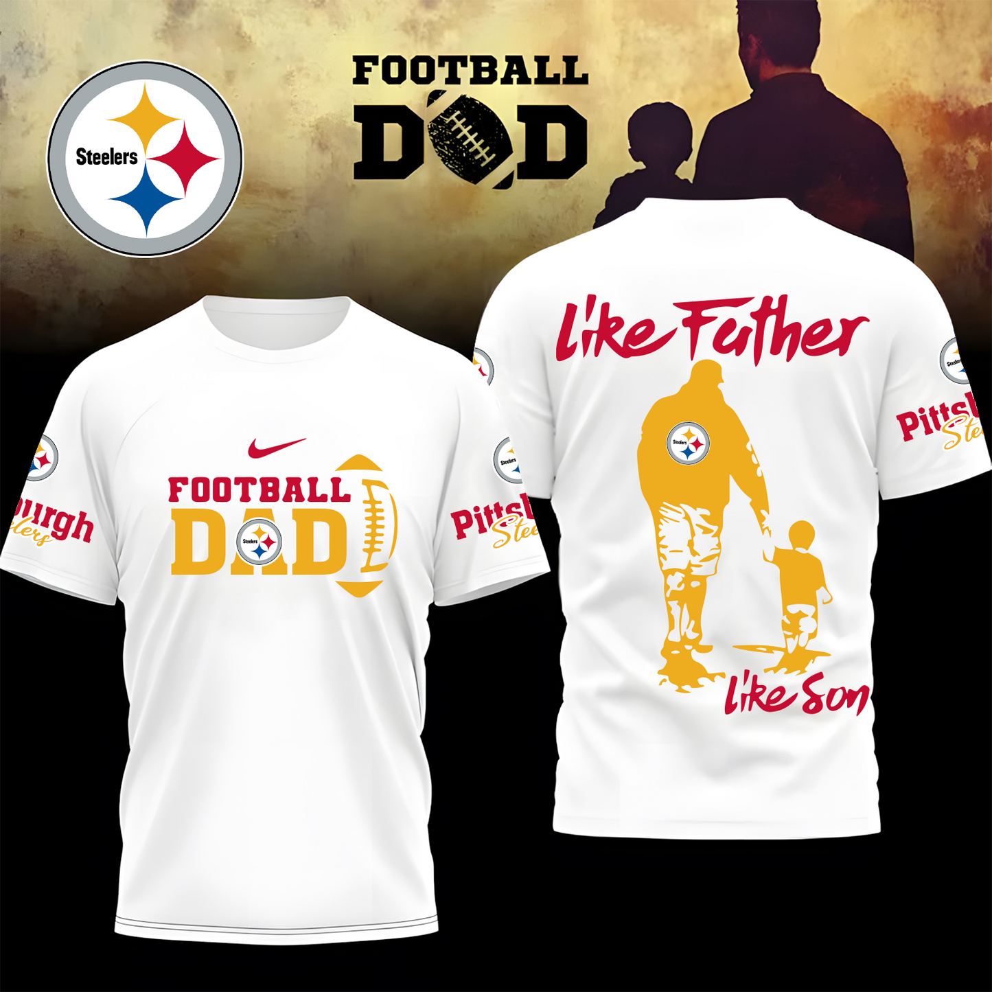 Premium NFL X PIT Like Father Like Son Shirt NDT TDT