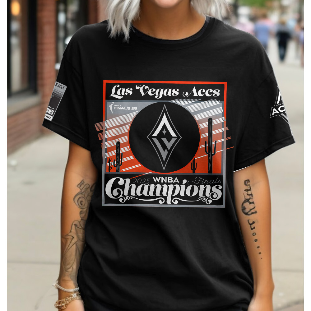Premium WNBA LVA Champions 2025 T-shirt V10 NMD TTV