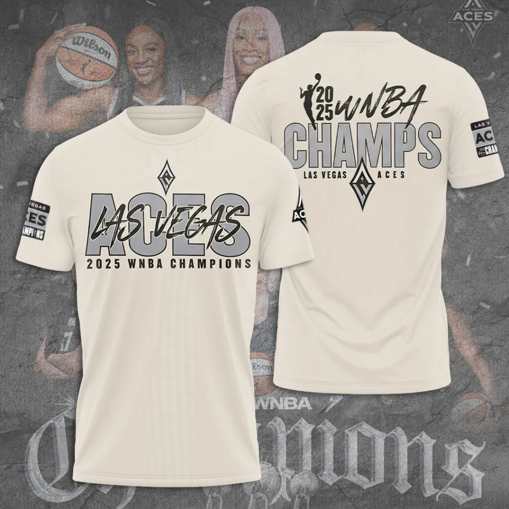 Premium WNBA LVA Champions 2025 T-shirt V13 NMD TTV