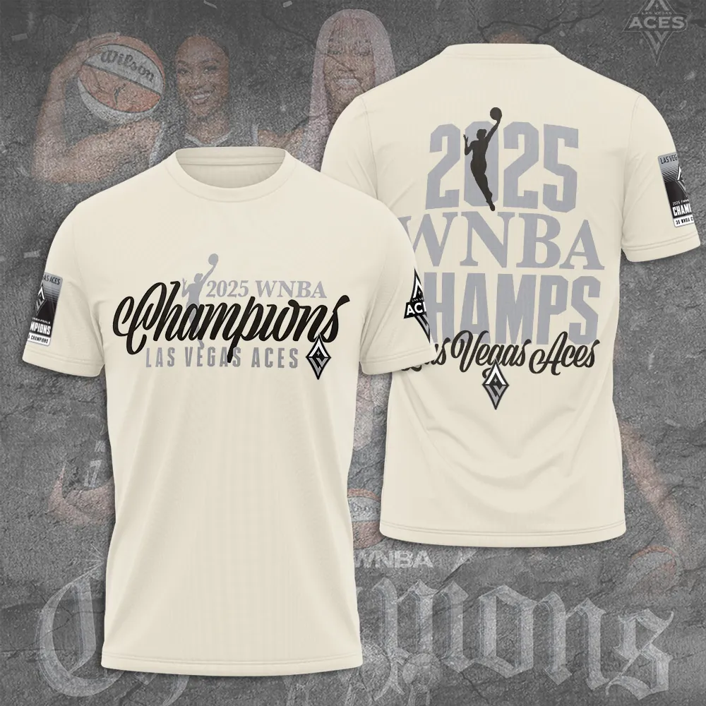 Premium WNBA LVA Champions 2025 T-shirt V20 NMD TTV