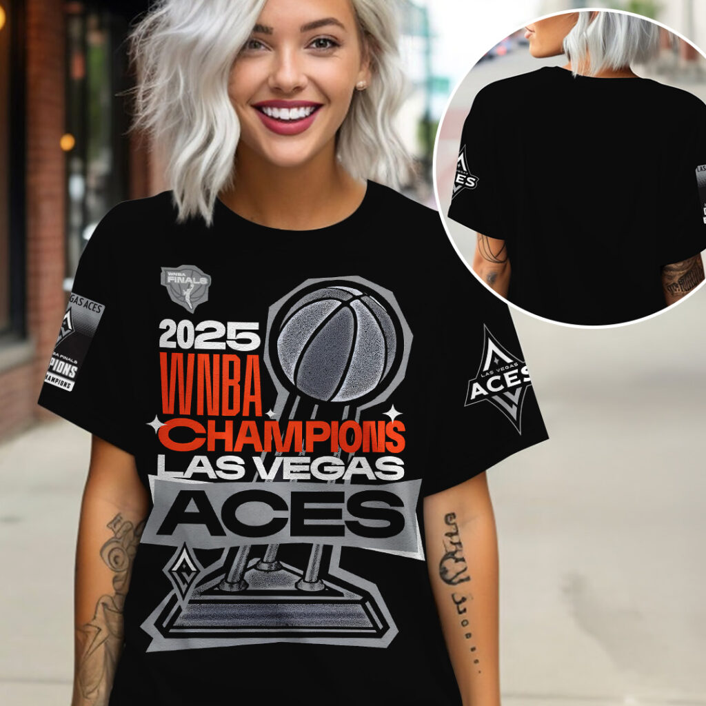 Premium WNBA LVA Champions 2025 T-shirt V8 NMD TTV