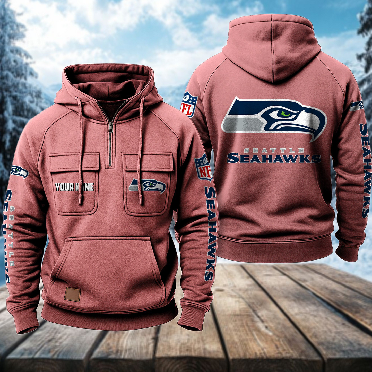 SEA x NFL Premium Hoodie DATND TANTD