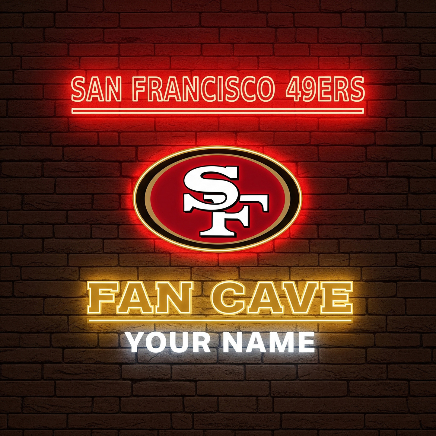 SF x NFL PREMIUM LED LIGHT WALL DECOR DATND TANTD