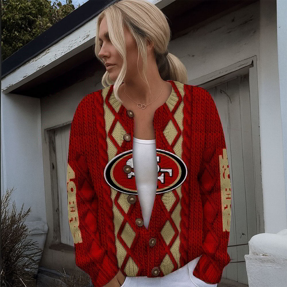 SF x NFL Women's Cardigan Sweater DatND DVT