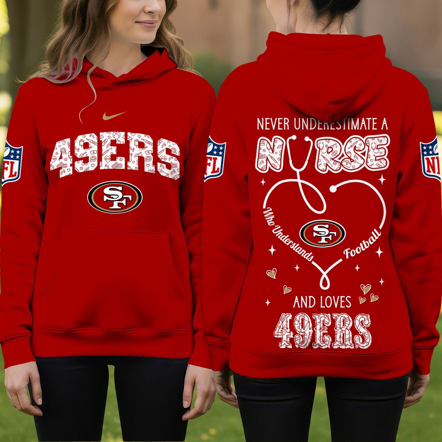 SF49 Premium NFL Nurse Pride Hoodie DDT 101125 HLPHUONG