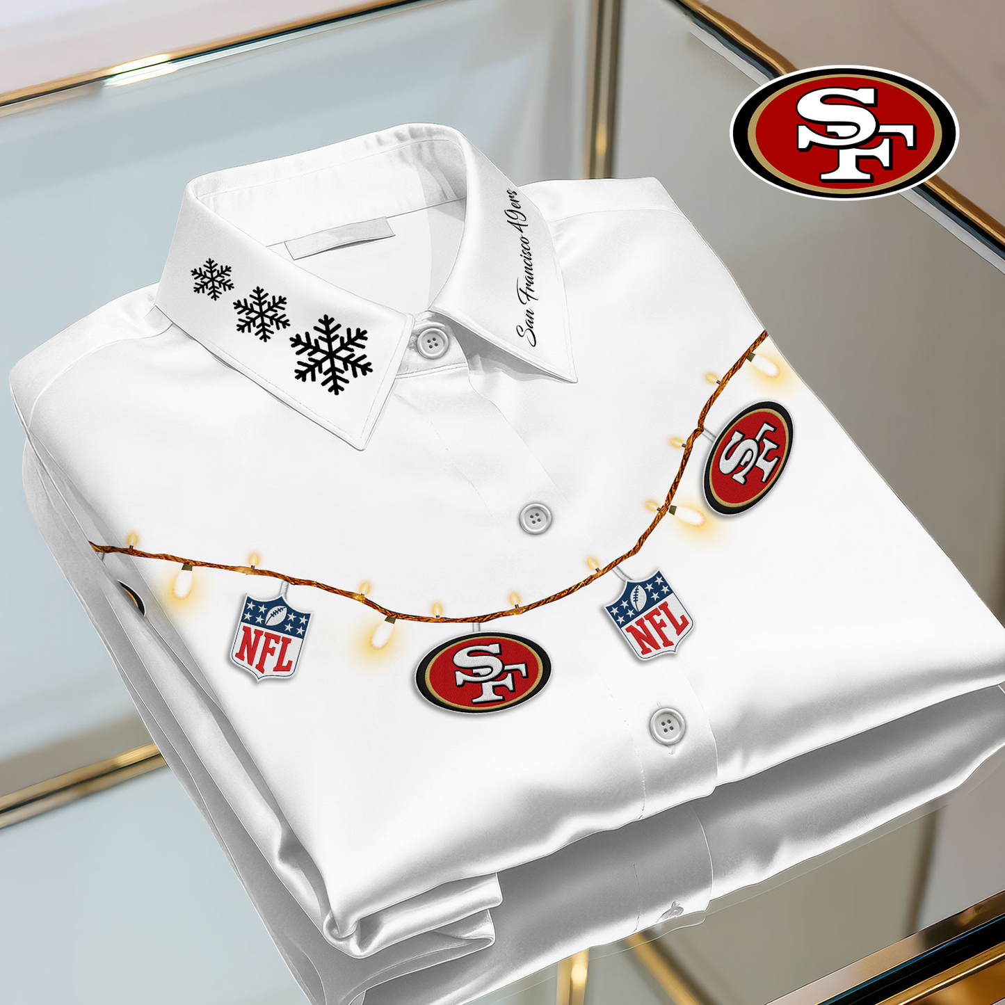 SF X Premium NFL Christmas Long Sleeve Casual Shirt 101125 V1 NAK NHT