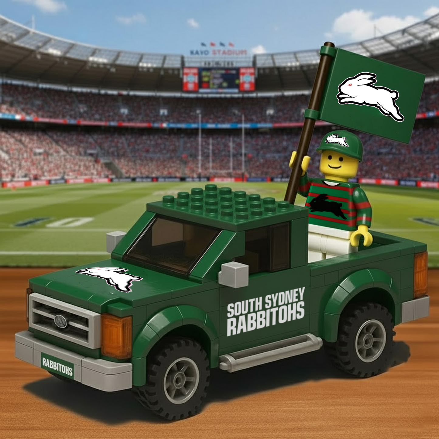 SOU x NRL Building Blocks Truck Toy Set DatND DVT