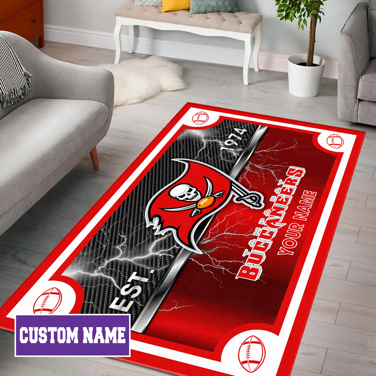 TB x NFL Rug DATND TANTD