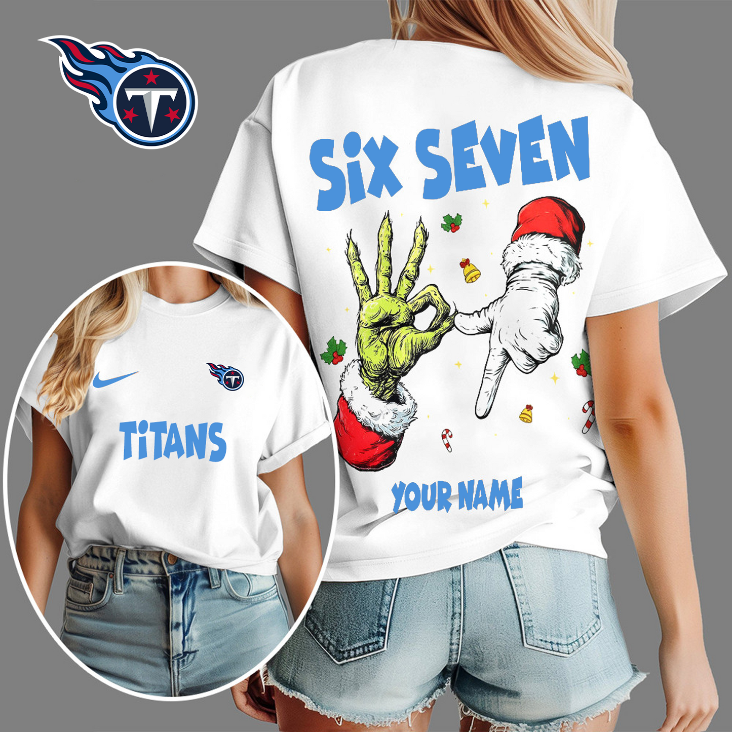 TEN x NFL Funny Six Seven Hot Trend Tshirt Custom Any Name DATND TANTD