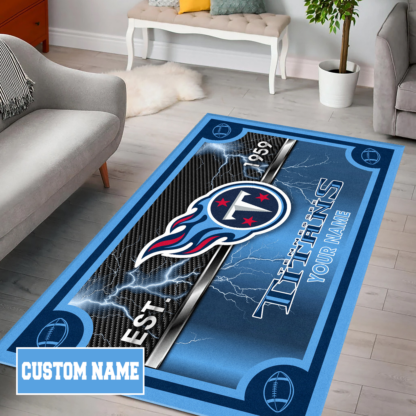 TEN x NFL Rug DATND TANTD