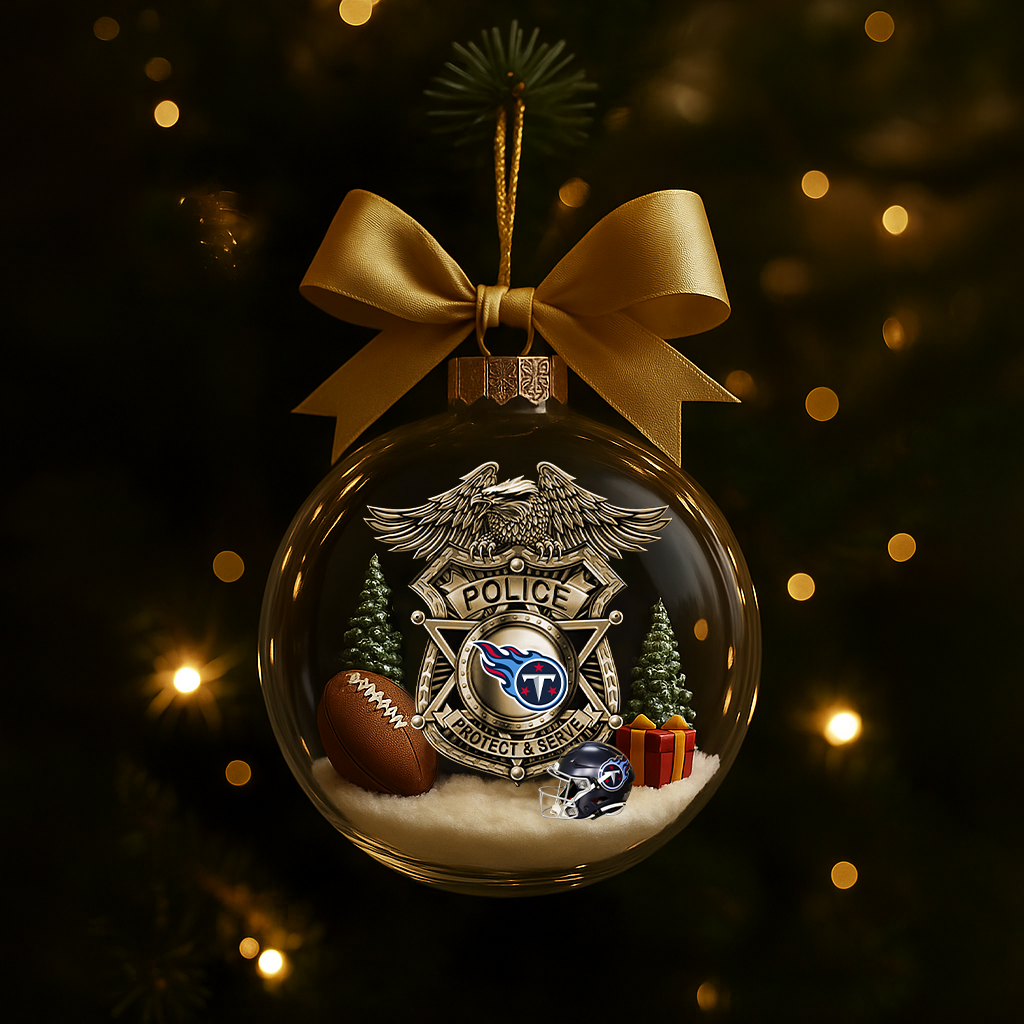 TT Premium Law Enforcement Appreciation Day Ornament DDT CTND