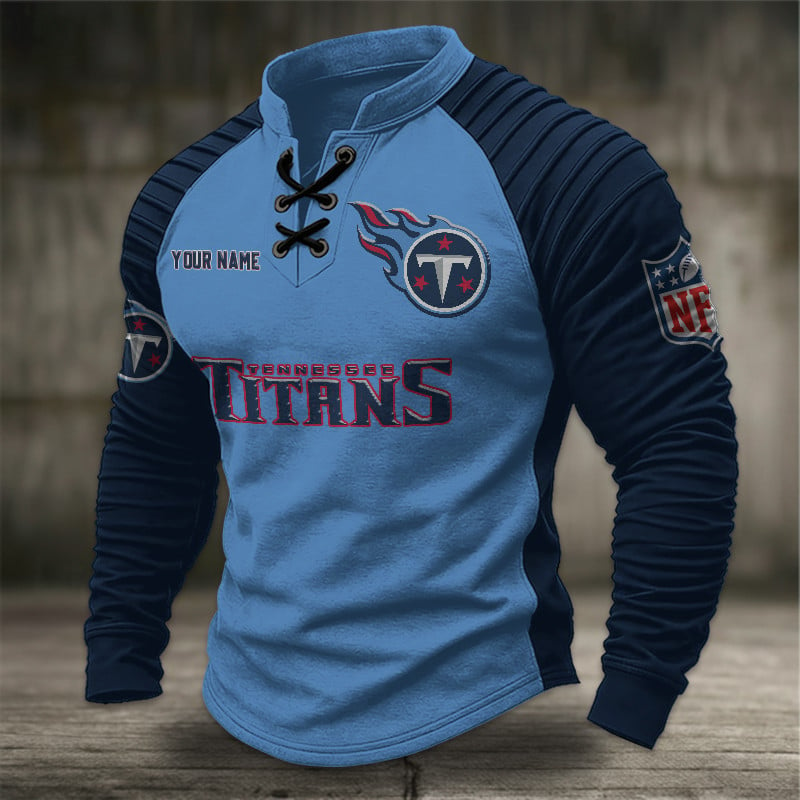 TT x NFL Men Stand Collar Long Sleeve Top DDT CTND