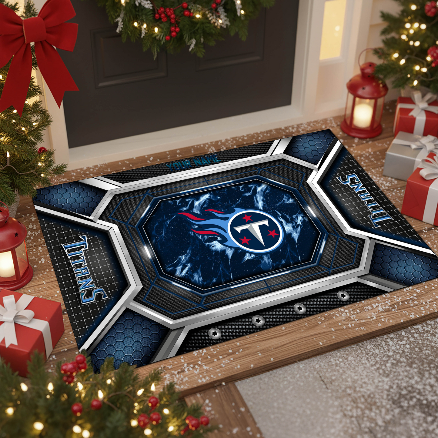 TT x NFL Personalized Sport Doormat, Gifts For Christmas DDT NTL