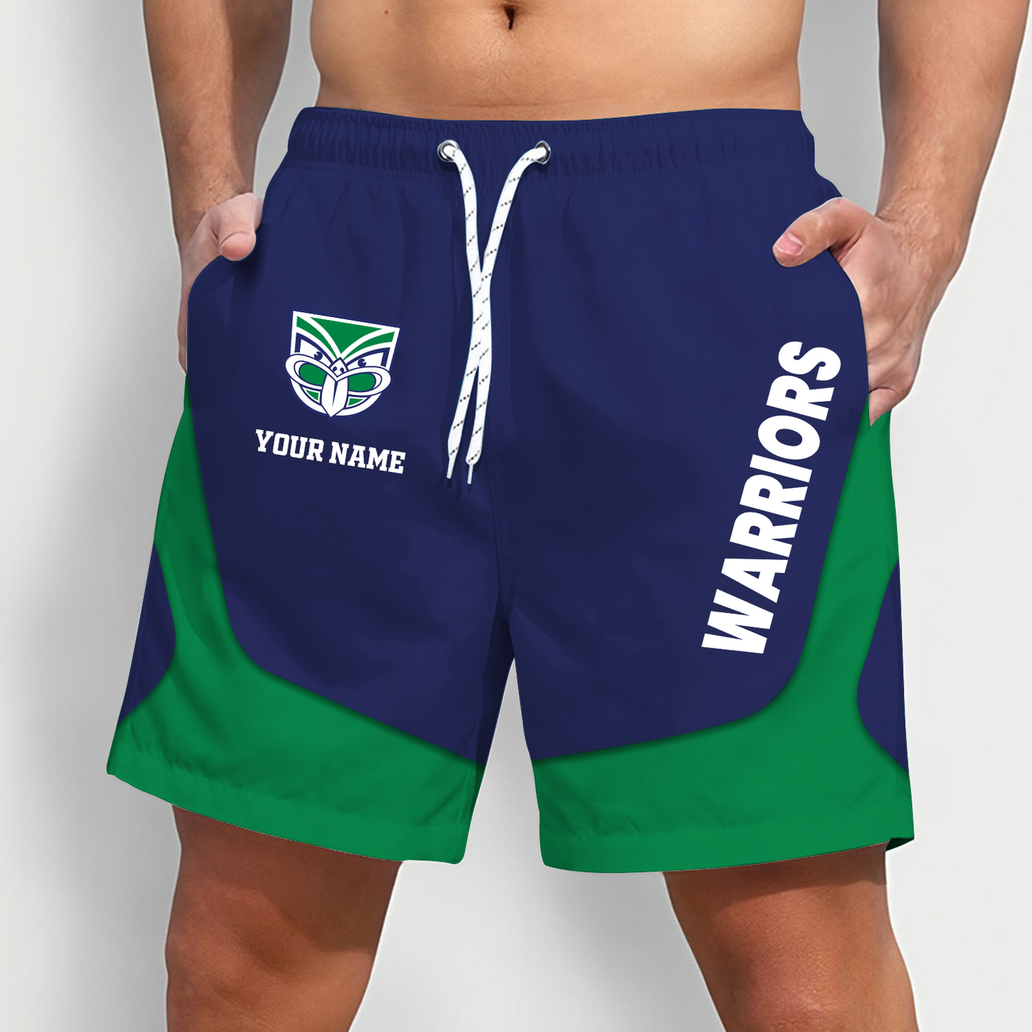 WAR x NRL Team Special Short Pants For Men Custom Name Gifts DATND TANTD