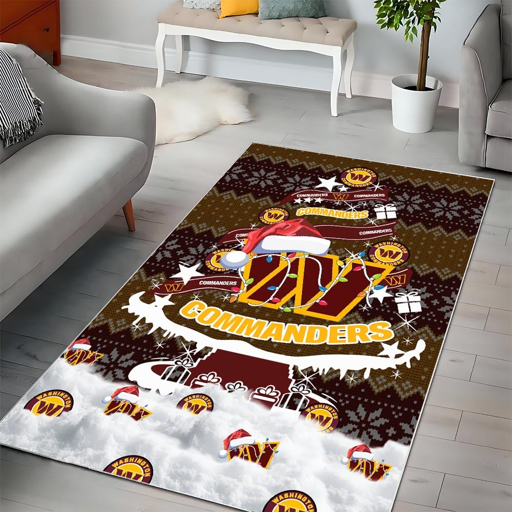 WC NFL Chrismas Carpet Rug DDT NTL