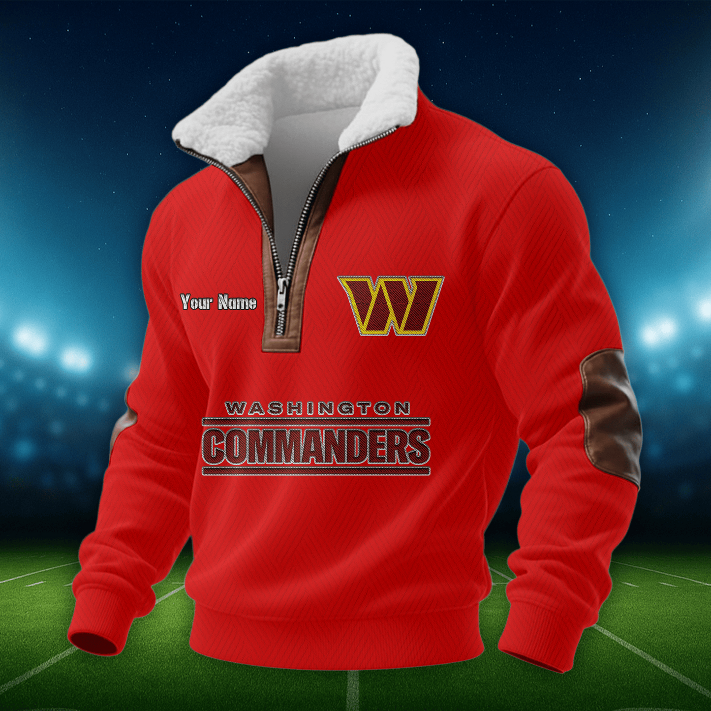 WC NFL Men Fur Collar Sweatshirt DDT CTND