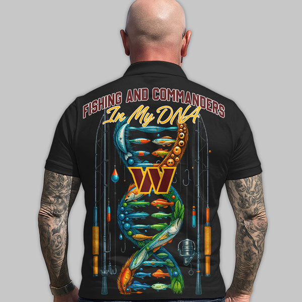 WC Premium NFL Fishing In My DNA Polo Shirt DDT CTND