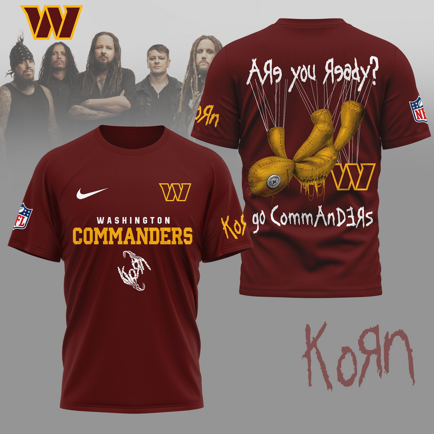 WC Premium NFL Korn Fan Shirt DDT CTND