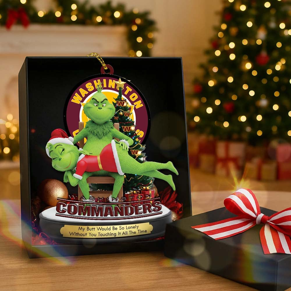 WC Premium NFL x Grinch Acrylic Ornament DDT NTL