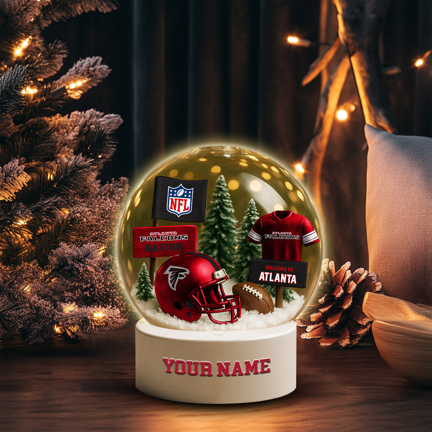 Acrylic night light NFL AF NAK TDT