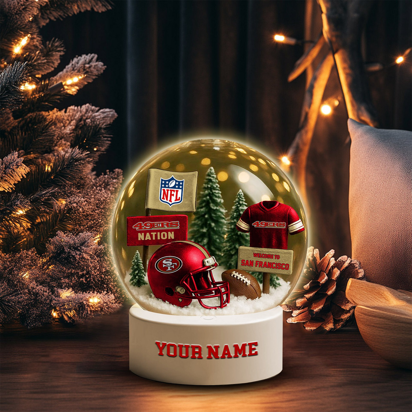 Acrylic night light NFL SF NAK TDT