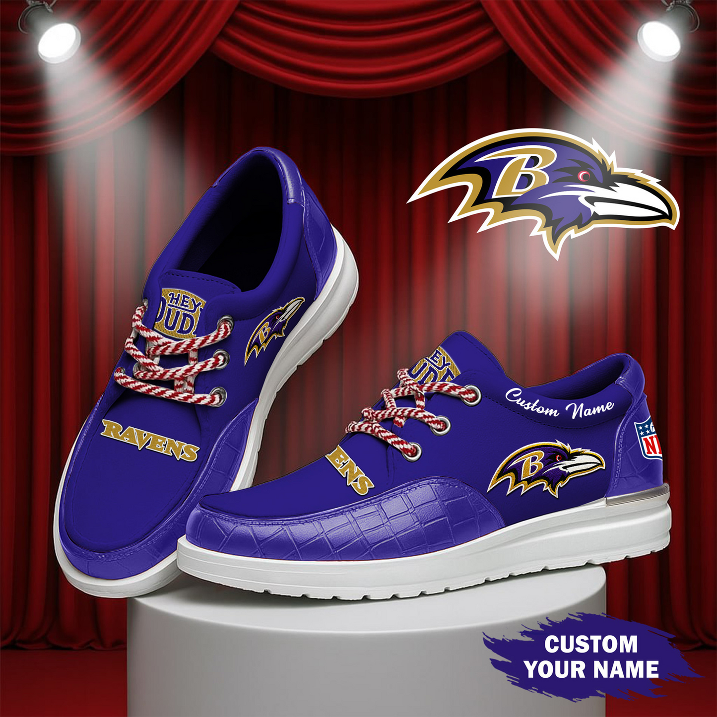 BAL x NFL Premium Leather Loafer Shoes TUANND TANTD