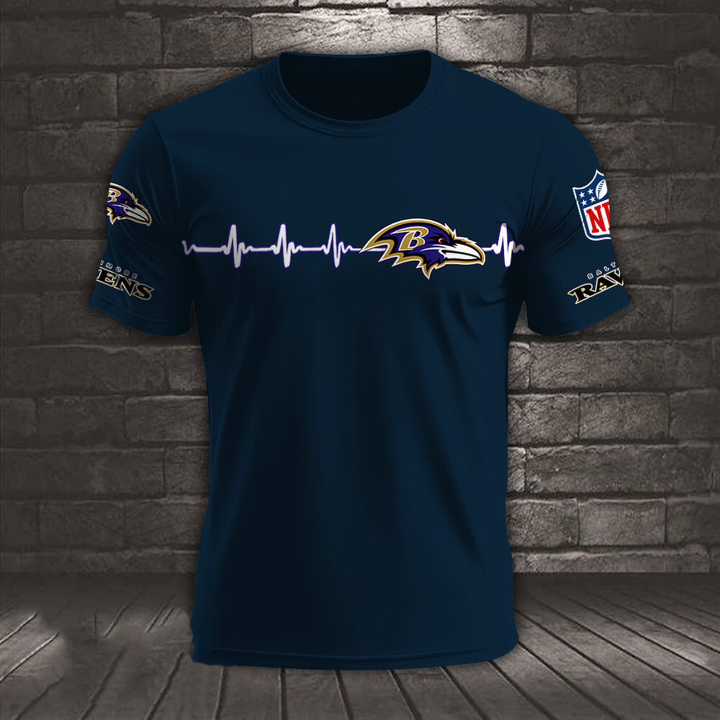 BAL x NFL Heart Rate Map Special 3D Shirt DatND ThuongNH