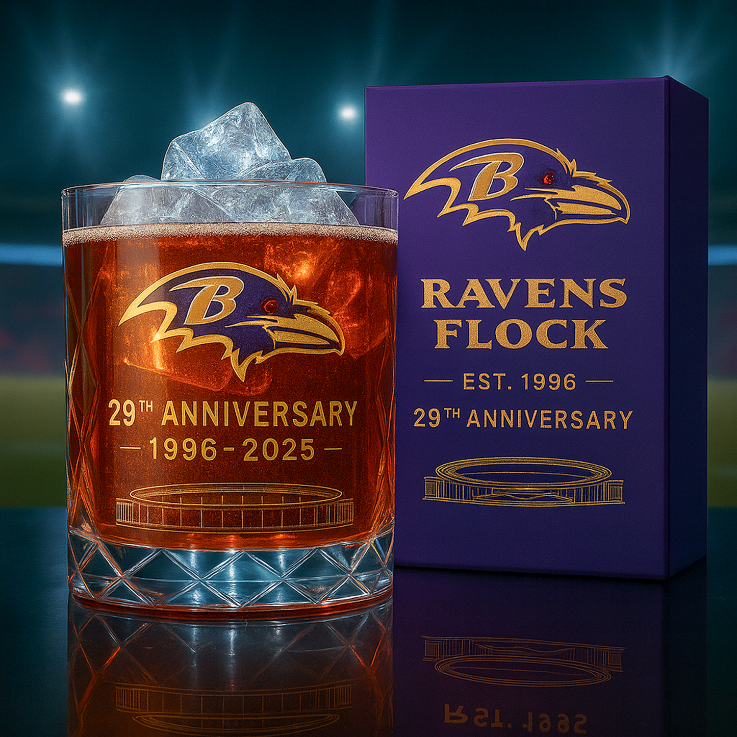 BAL x NFL Limited Edition Whiskey Glass DatND DVT