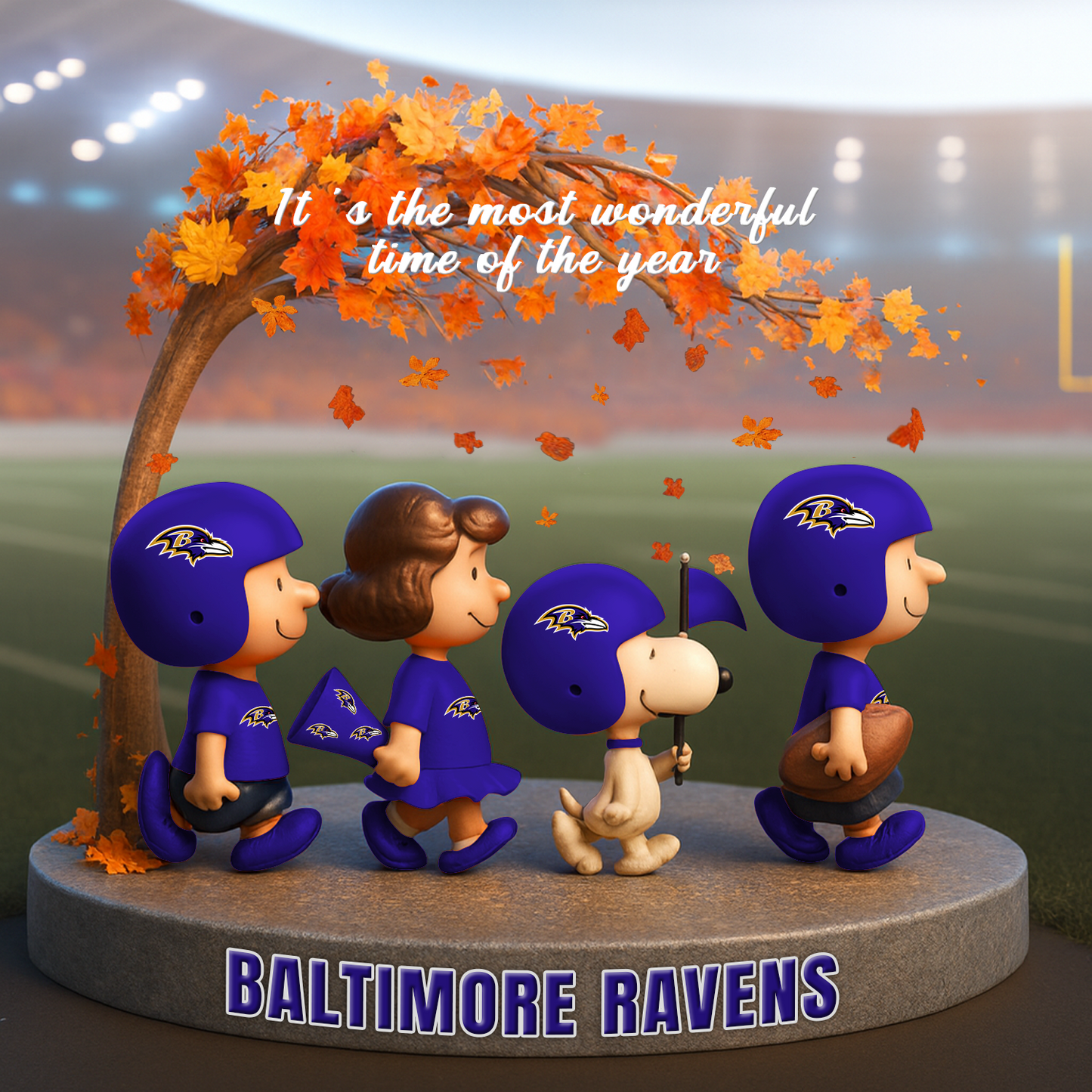 BAL x NFL Premium Acrylic Block DATND TANTD